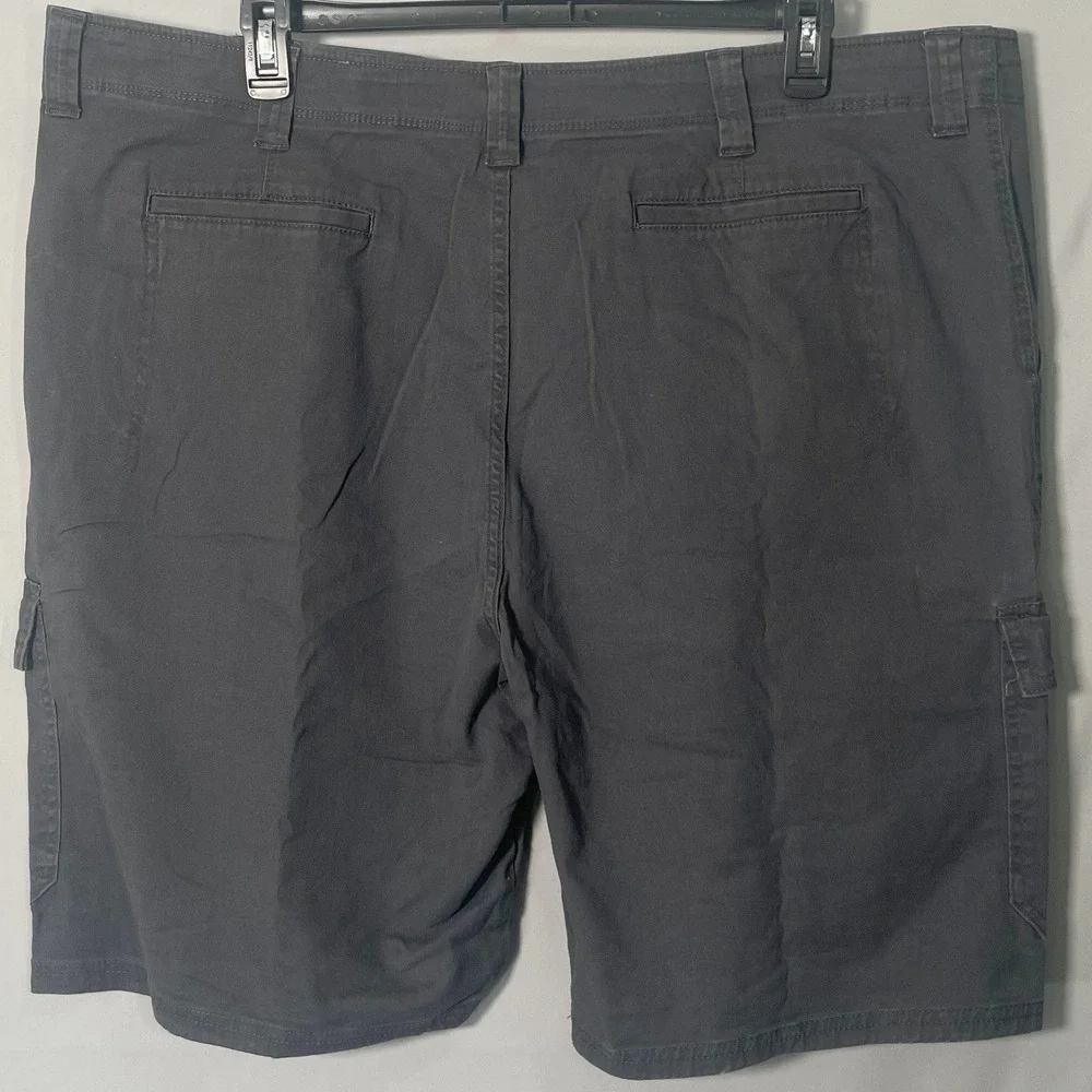 Wrangler Mens Relaxed Fit Cargo Shorts Dark‎ Gray Cotton Twill Size 46